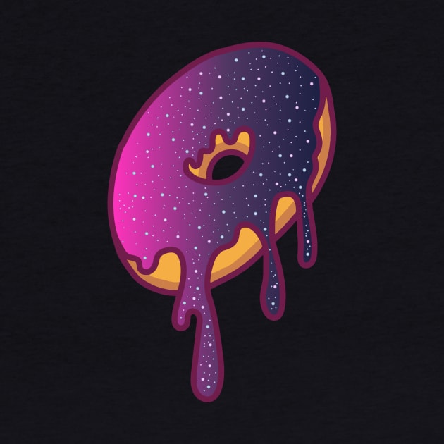 Dripping Galaxy Donut (Purple) by Graograman